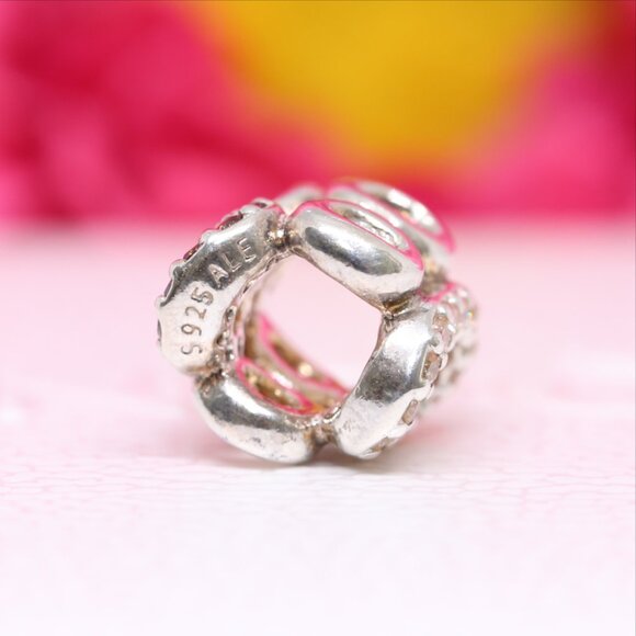 Pandora Silver CZ Circle Of Friends Bead 790445CZ *RETIRED, SPECIAL!!! - Picture 2 of 7